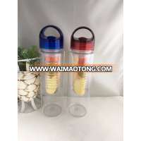 Plastic Water Drink Bottle Tritan shaker Fruit Infuser Water Bottle