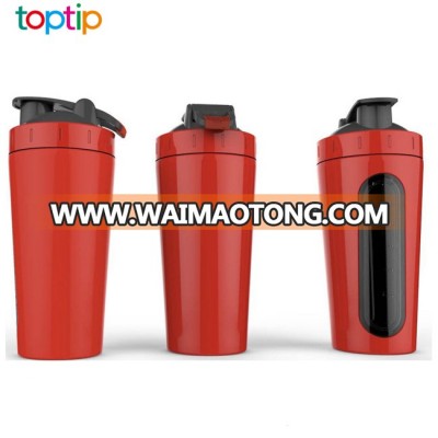 Single Wall 700ML Stainless Steel Protein Shaker Bottle with Window