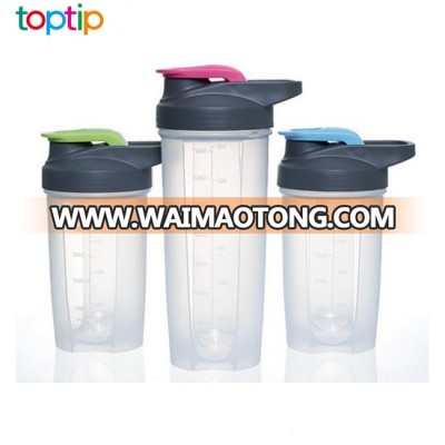 BPA Free Shaker Water Bottle Plastic Protein Powder Shaker Bottle