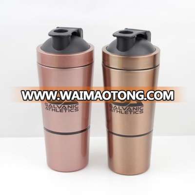 stainless steel enjoyshaker/ double layer 30oz water bottle/ cool mix protein water cup