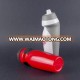 Squeeze water bottle/Wholesale promotion silicone cover single wall plastic water bottle