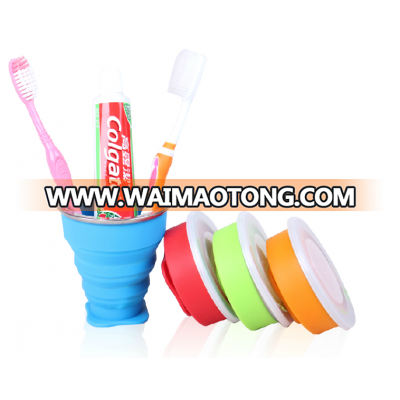 Travel mug,environmental foldable water bottle,silicone folding cup